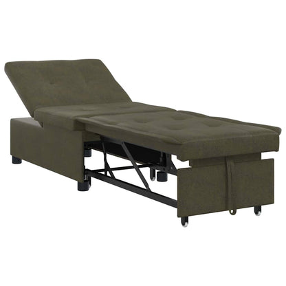 Divano letto Verde militare 194 x 67 x 82 cm Tessuto Huahua