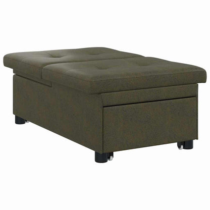 Divano letto Verde militare 194 x 67 x 82 cm Tessuto Huahua