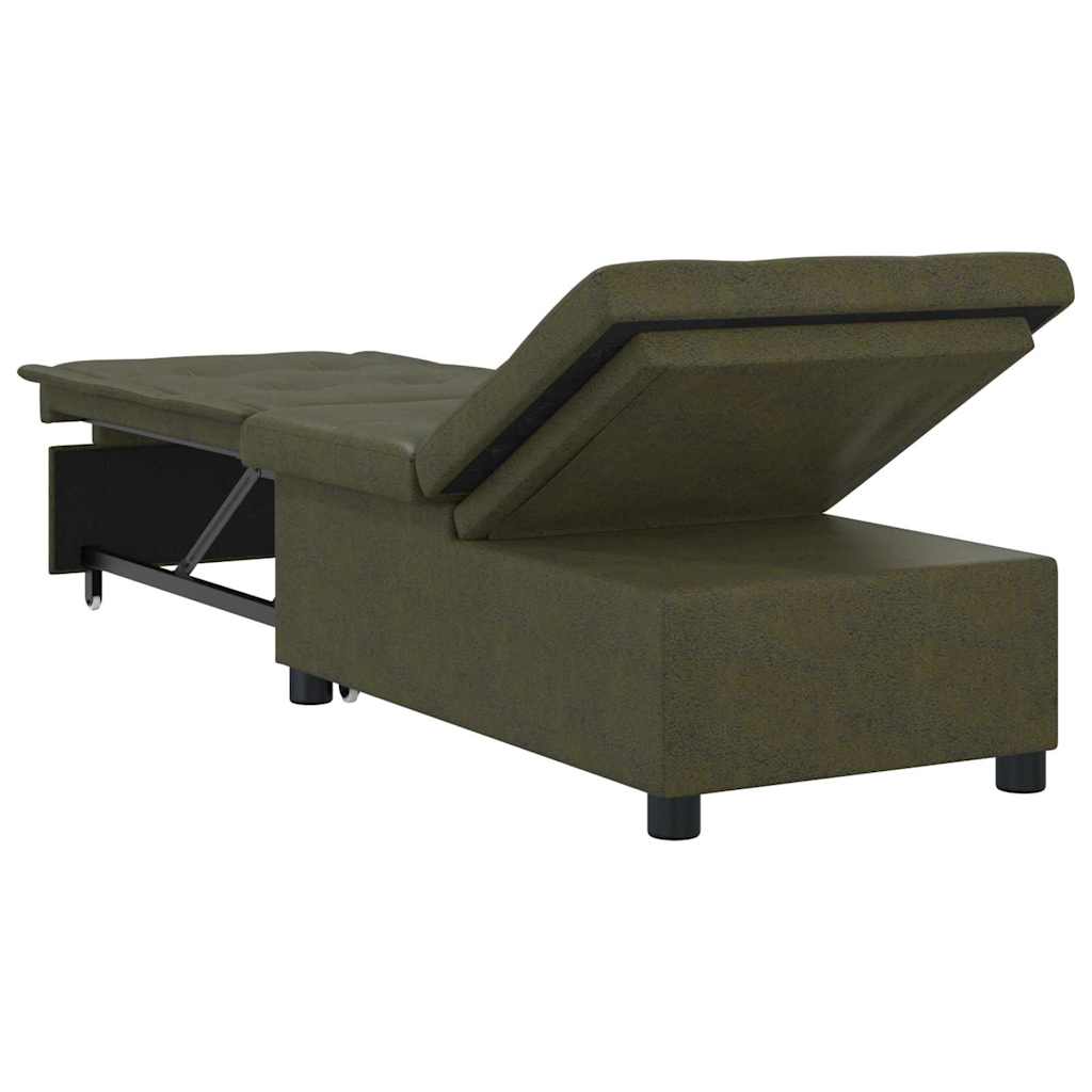Divano letto Verde militare 194 x 67 x 82 cm Tessuto Huahua