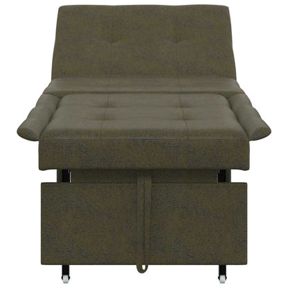 Divano letto Verde militare 194 x 67 x 82 cm Tessuto Huahua
