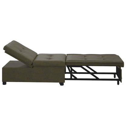Divano letto Verde militare 194 x 67 x 82 cm Tessuto Huahua