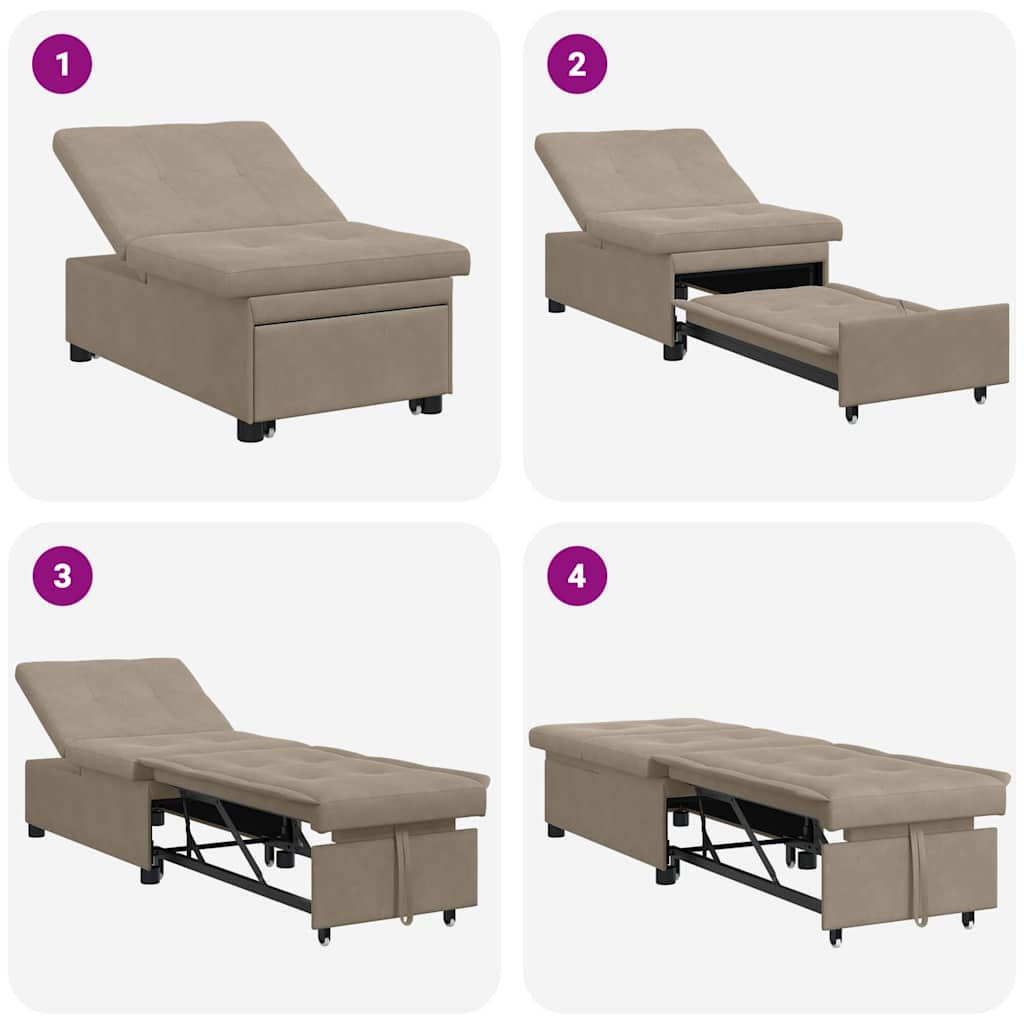 Divano Letto Estraibile Talpa 194 x 67 x 82 cm Microfibra | homemem39