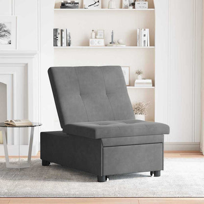 Divano Letto Estraibile Grigio scuro 194 x 67 x 82 cm | homemem39