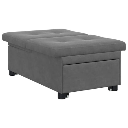 Divano Letto Estraibile Grigio scuro 194 x 67 x 82 cm | homemem39