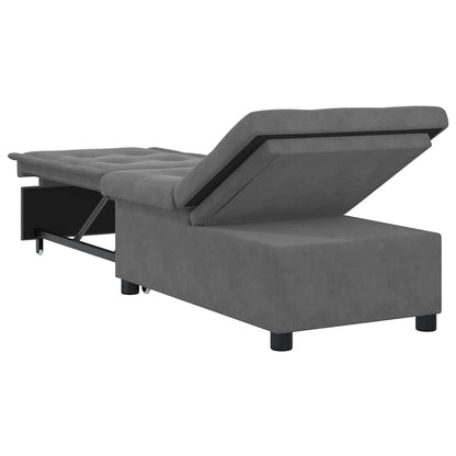 Divano Letto Estraibile Grigio scuro 194 x 67 x 82 cm | homemem39