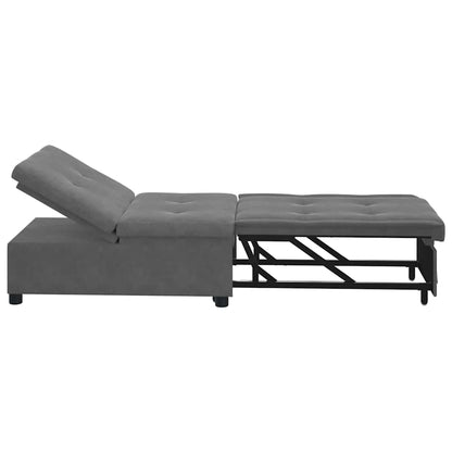 Divano Letto Estraibile Grigio scuro 194 x 67 x 82 cm | homemem39