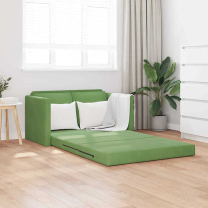 Divano letto Verde chiaro 204 x 122 x 60 cm Velluto