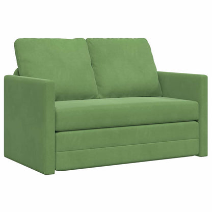 Divano letto Verde chiaro 204 x 122 x 60 cm Velluto