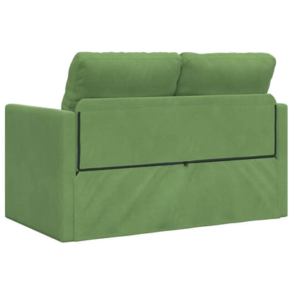 Divano letto Verde chiaro 204 x 122 x 60 cm Velluto