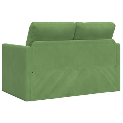 Divano letto Verde chiaro 204 x 122 x 60 cm Velluto - homemem39