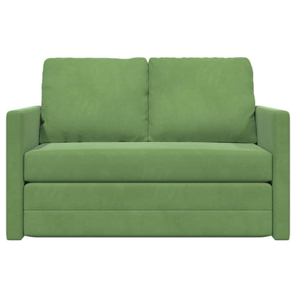 Divano letto Verde chiaro 204 x 122 x 60 cm Velluto