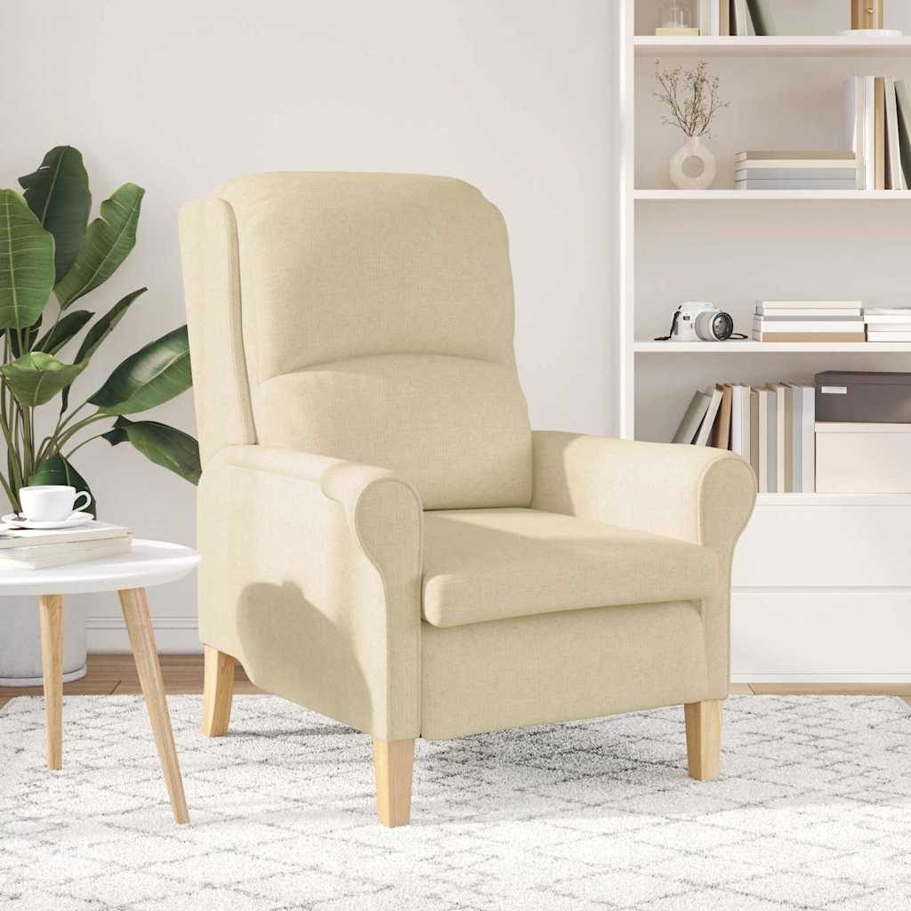 poltrona Crema Tessuto