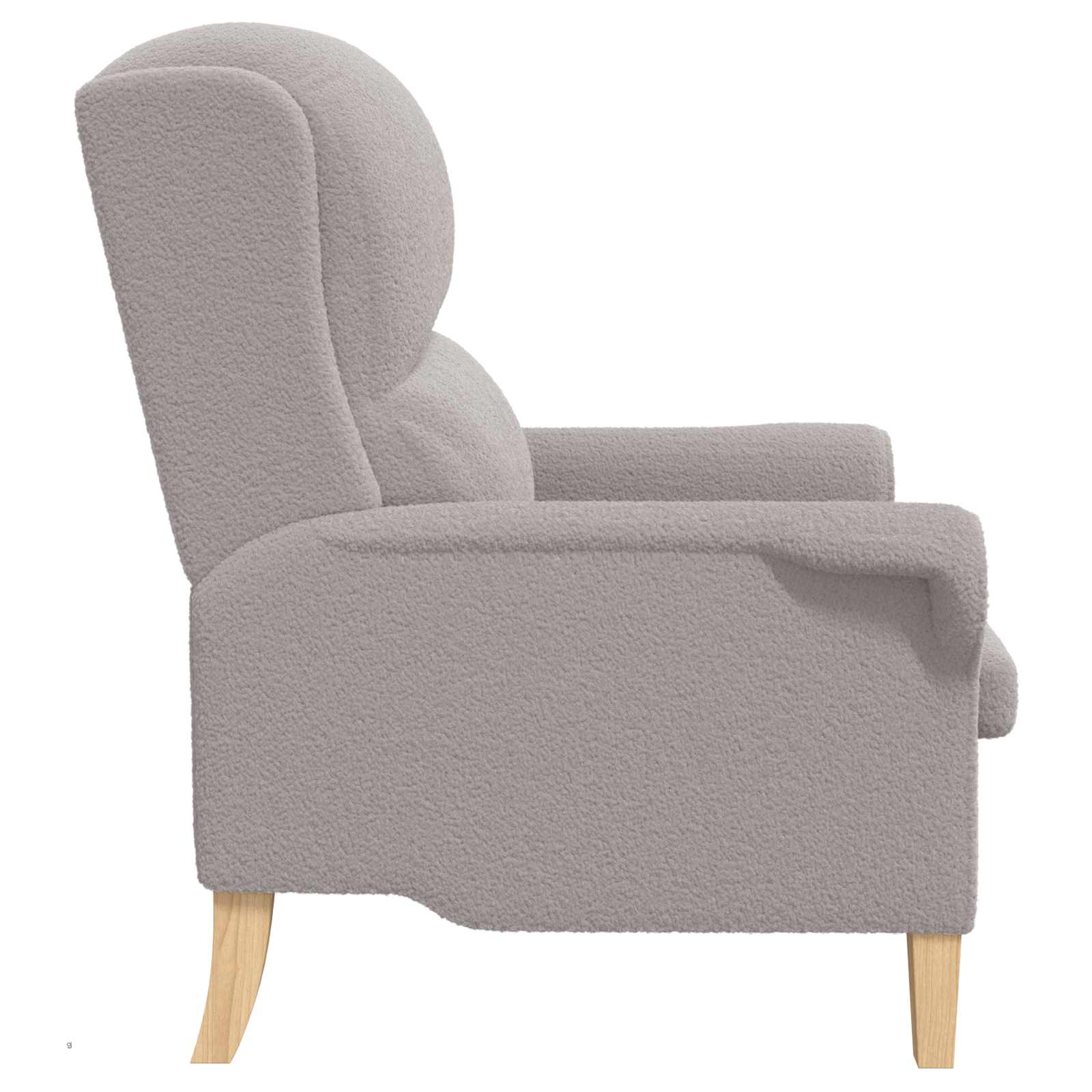 poltrona Grigio chiaro Tessuto Sherpa morbido | homemem39