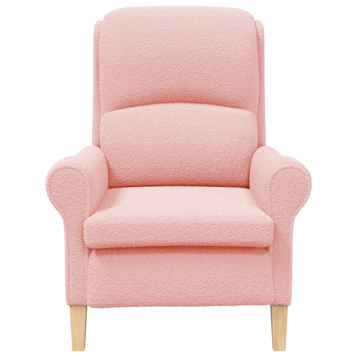 poltrona Rosa Tessuto Sherpa morbido