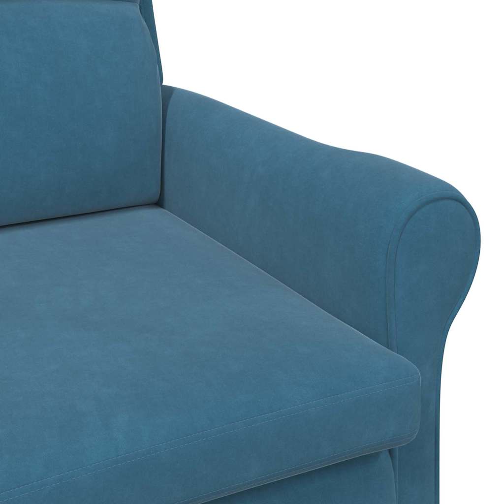 poltrona Blu 76 x 94 x 102 cm Velluto - homemem39