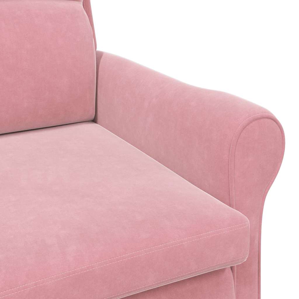 poltrona Rosa 76 x 94 x 102 cm Velluto - homemem39