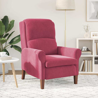 poltrona Rosso vino Velluto