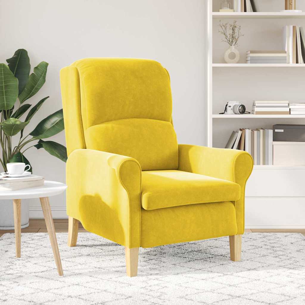 poltrona Giallo 76 x 94 x 102 cm Velluto - homemem39