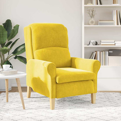 poltrona Giallo 76 x 94 x 102 cm Velluto - homemem39