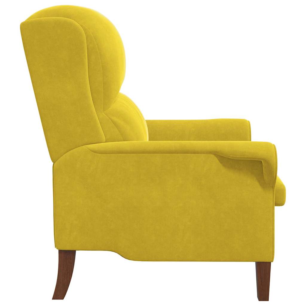 poltrona Giallo 76 x 94 x 102 cm Velluto - homemem39
