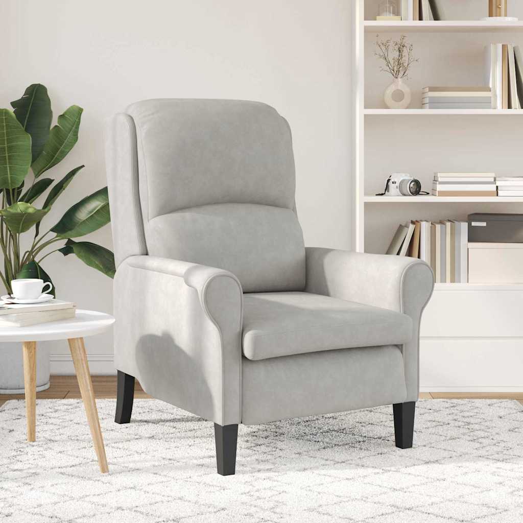 poltrona Grigio chiaro 76 x 94 x 102 cm Microfibra | homemem39