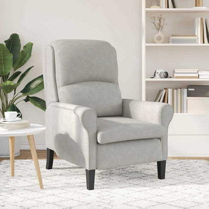 poltrona Grigio chiaro 76 x 94 x 102 cm Microfibra