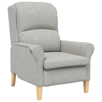 poltrona Grigio chiaro 76 x 94 x 102 cm Microfibra - homemem39