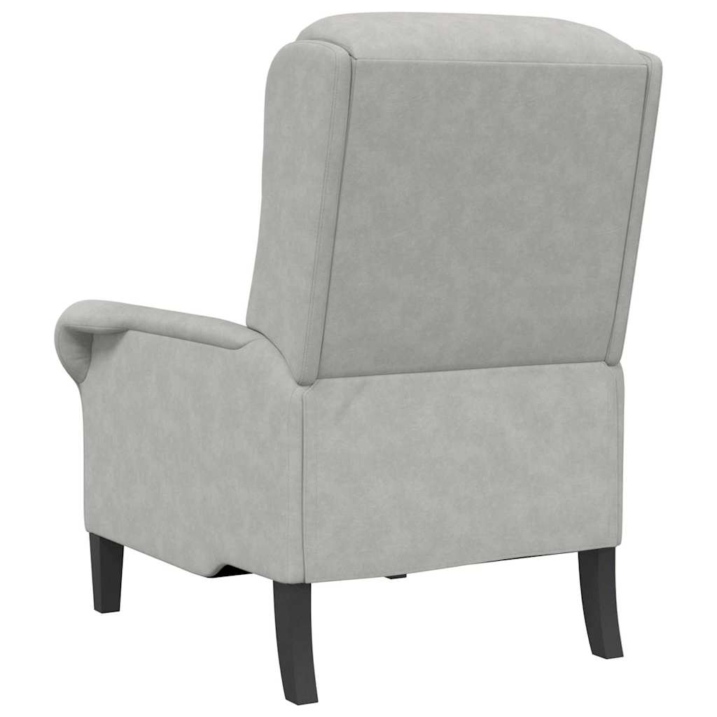 poltrona Grigio chiaro 76 x 94 x 102 cm Microfibra