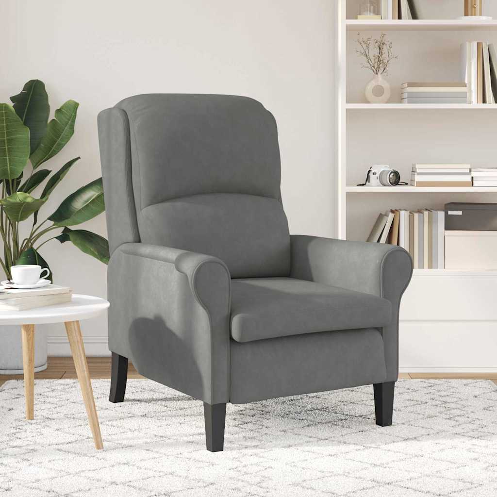 poltrona Grigio scuro 76 x 94 x 102 cm Microfibra