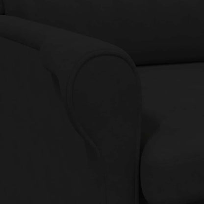 poltrona Nero 76 x 94 x 102 cm Microfibra - homemem39