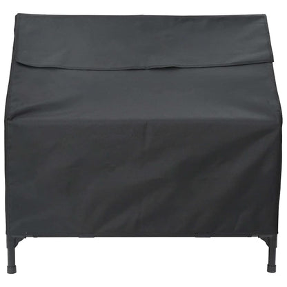 Casa per Animali Nero 110 x 75 x 90 cm Acciaio