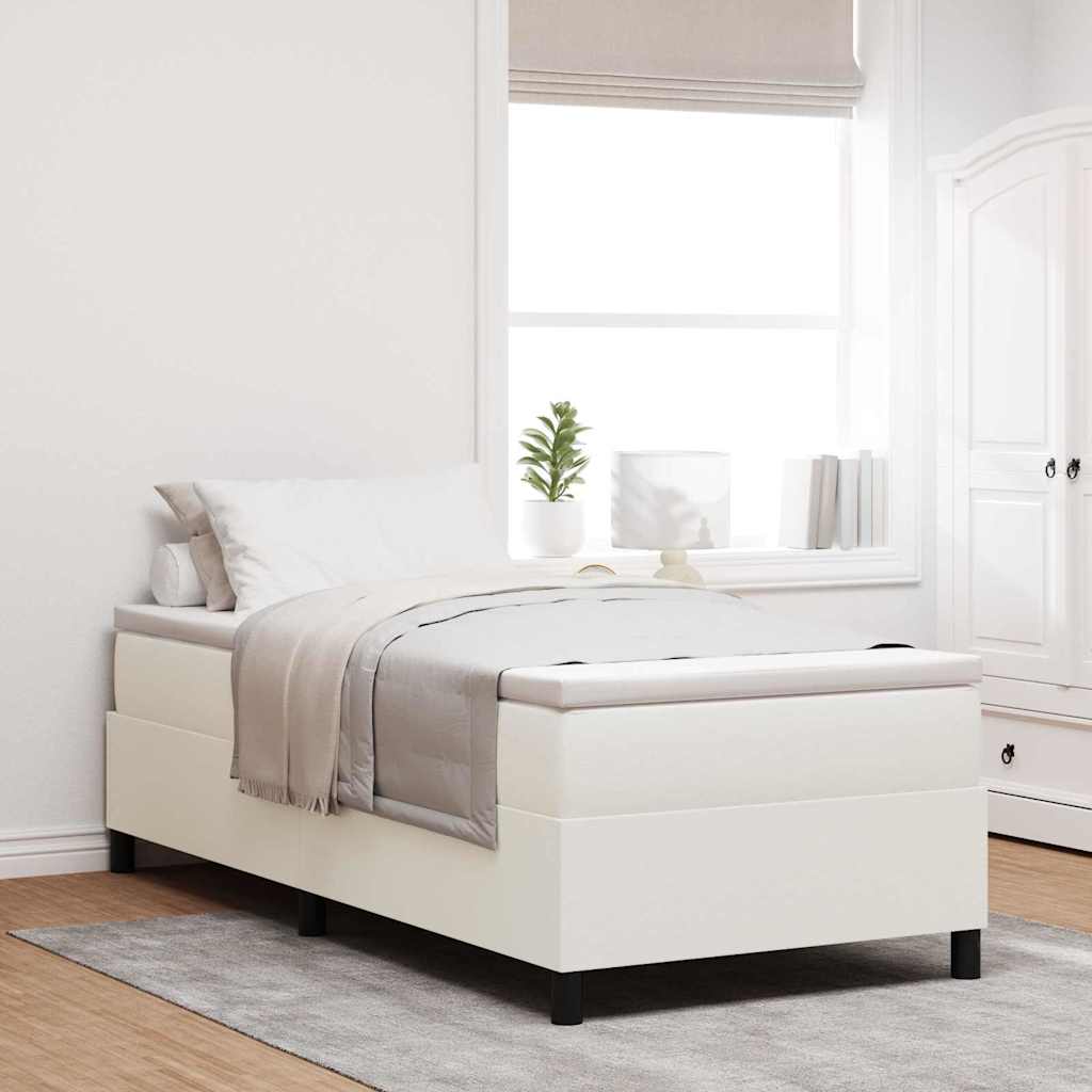 Struttura letto piattaforma Crema 80 x 200 cm Tessuto in Cords | homemem39