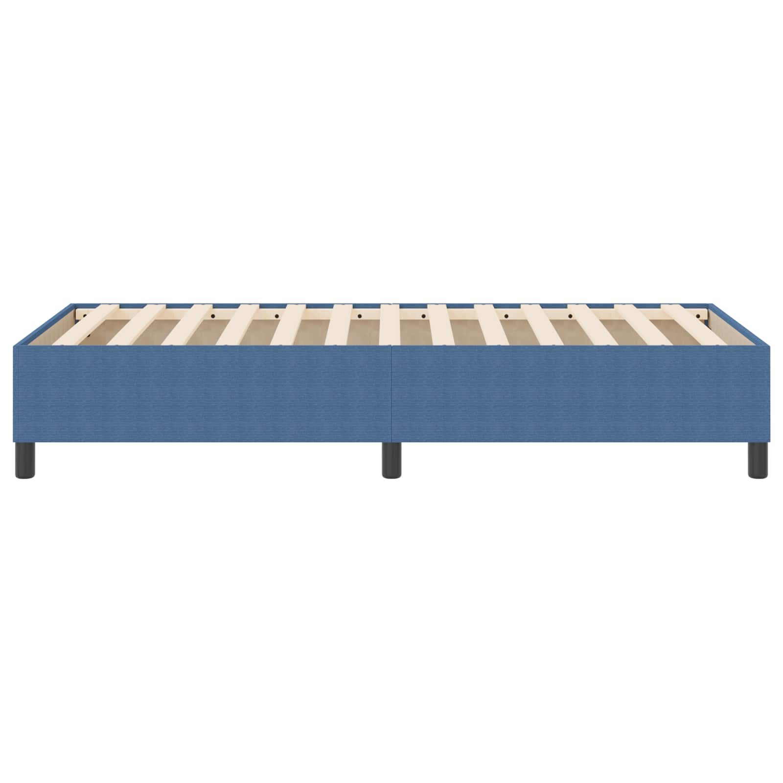 Struttura letto piattaforma Blu 80 x 200 cm Tessuto in Cords | homemem39