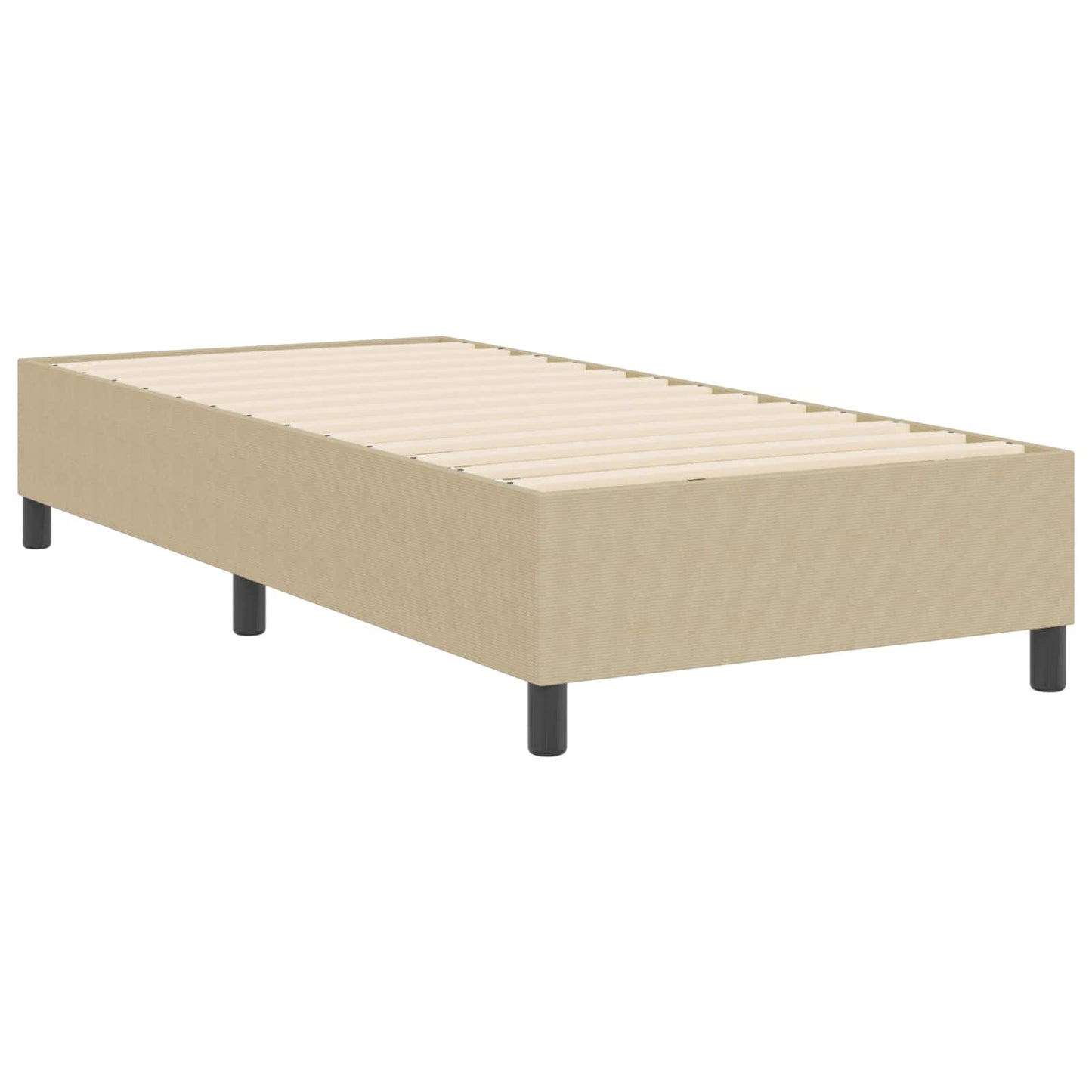Struttura letto piattaforma Grigio Verde 80 x 200 cm Tessuto