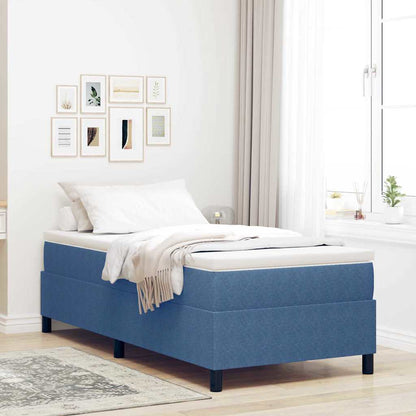 Struttura letto piattaforma Blu 90 x 190 cm Tessuto in Cords | homemem39