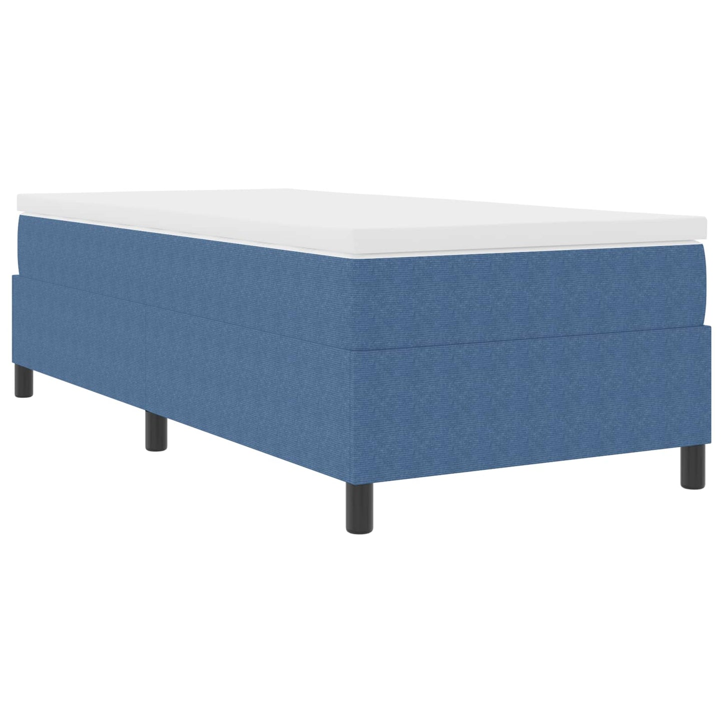 Struttura letto piattaforma Blu 90 x 190 cm Tessuto in Cords | homemem39