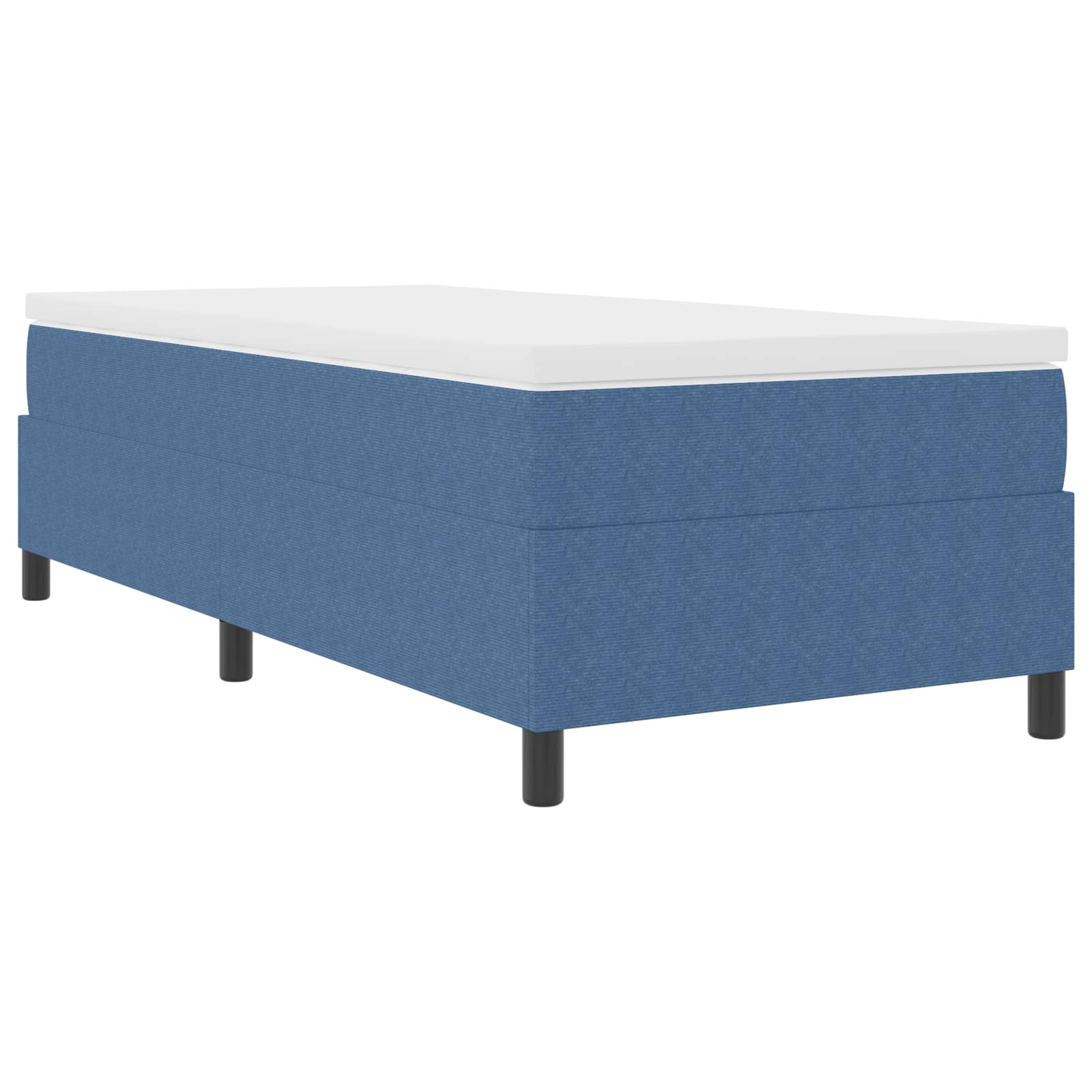 Struttura letto piattaforma Blu 90 x 190 cm Tessuto in Cords | homemem39