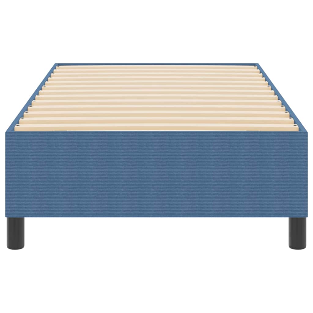 Struttura letto piattaforma Blu 90 x 190 cm Tessuto in Cords | homemem39