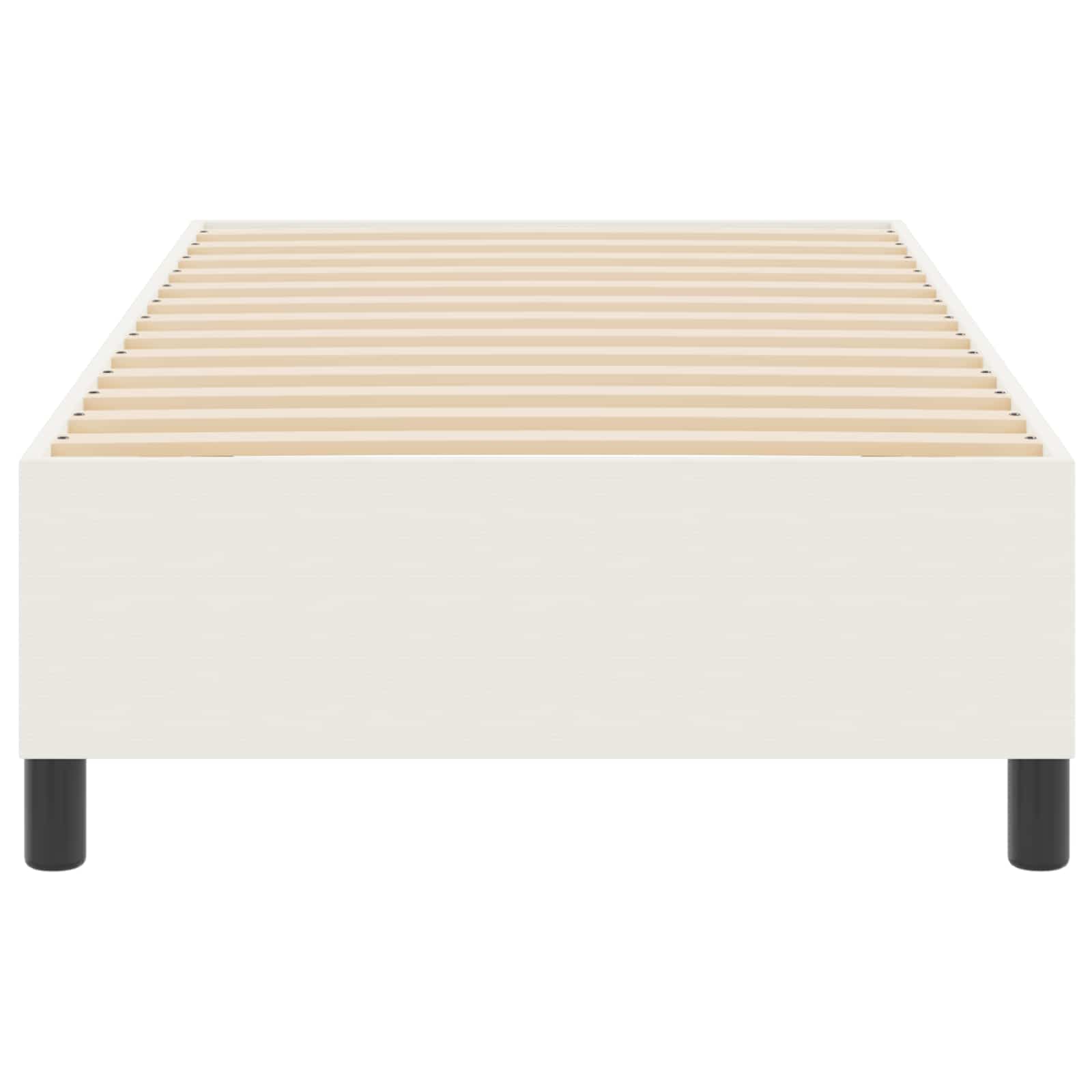 Struttura letto piattaforma Crema 90 x 200 cm Tessuto in Cords | homemem39