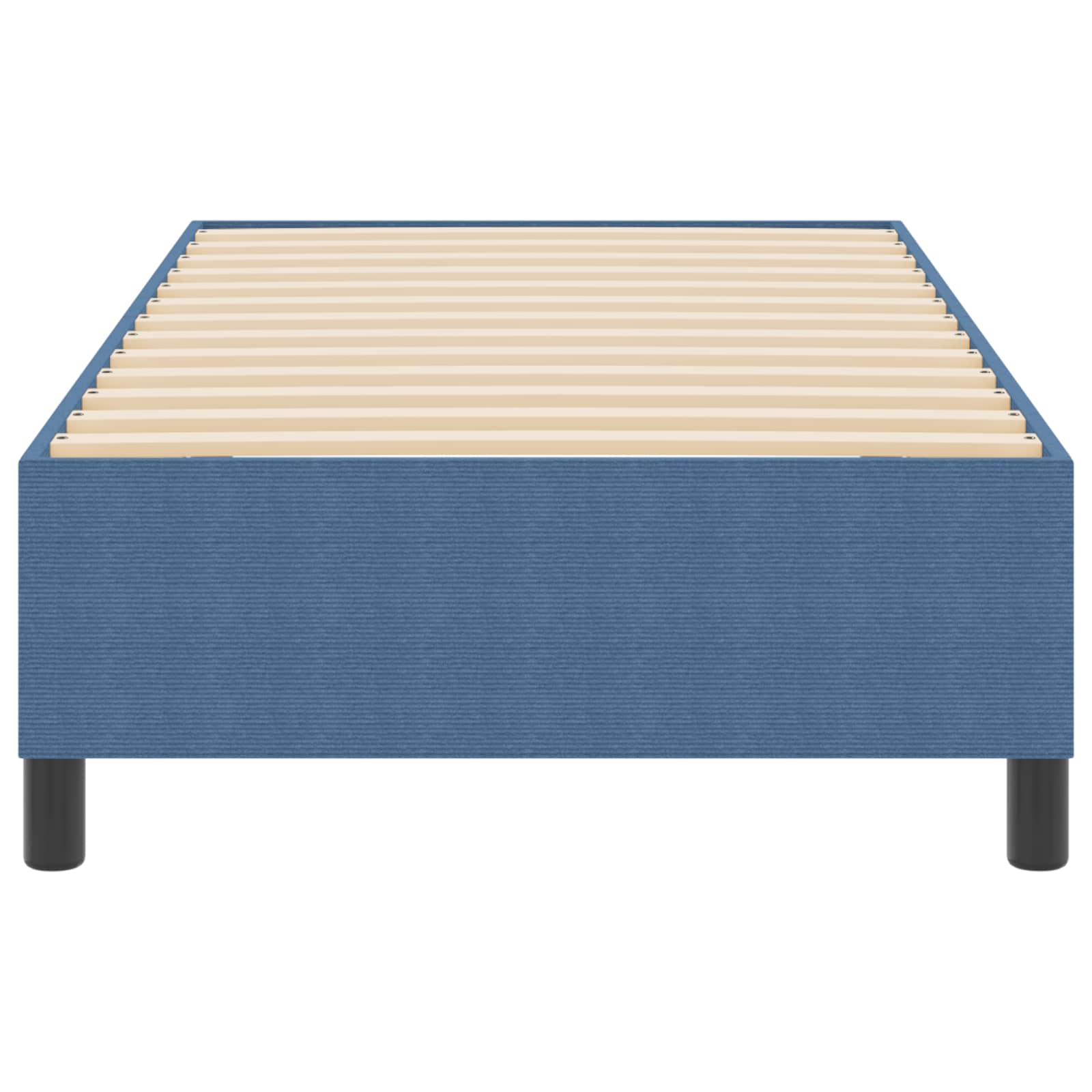 Struttura letto piattaforma Blu 90 x 200 cm Tessuto in Cords | homemem39