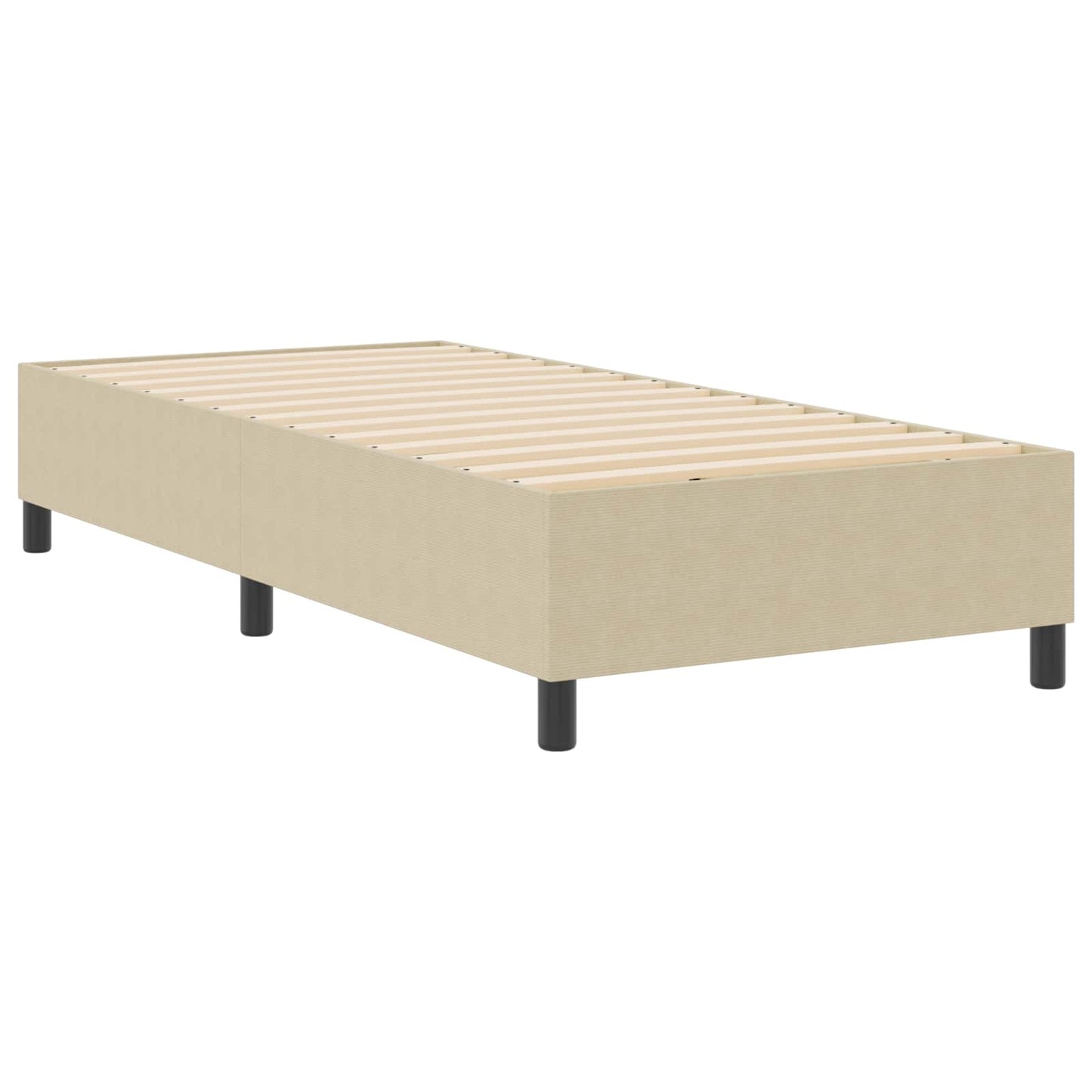 Struttura letto piattaforma Grigio Verde 90 x 200 cm Tessuto