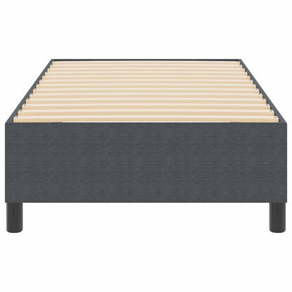 Struttura letto piattaforma Grigio scuro 100 x 200 cm Tessuto
