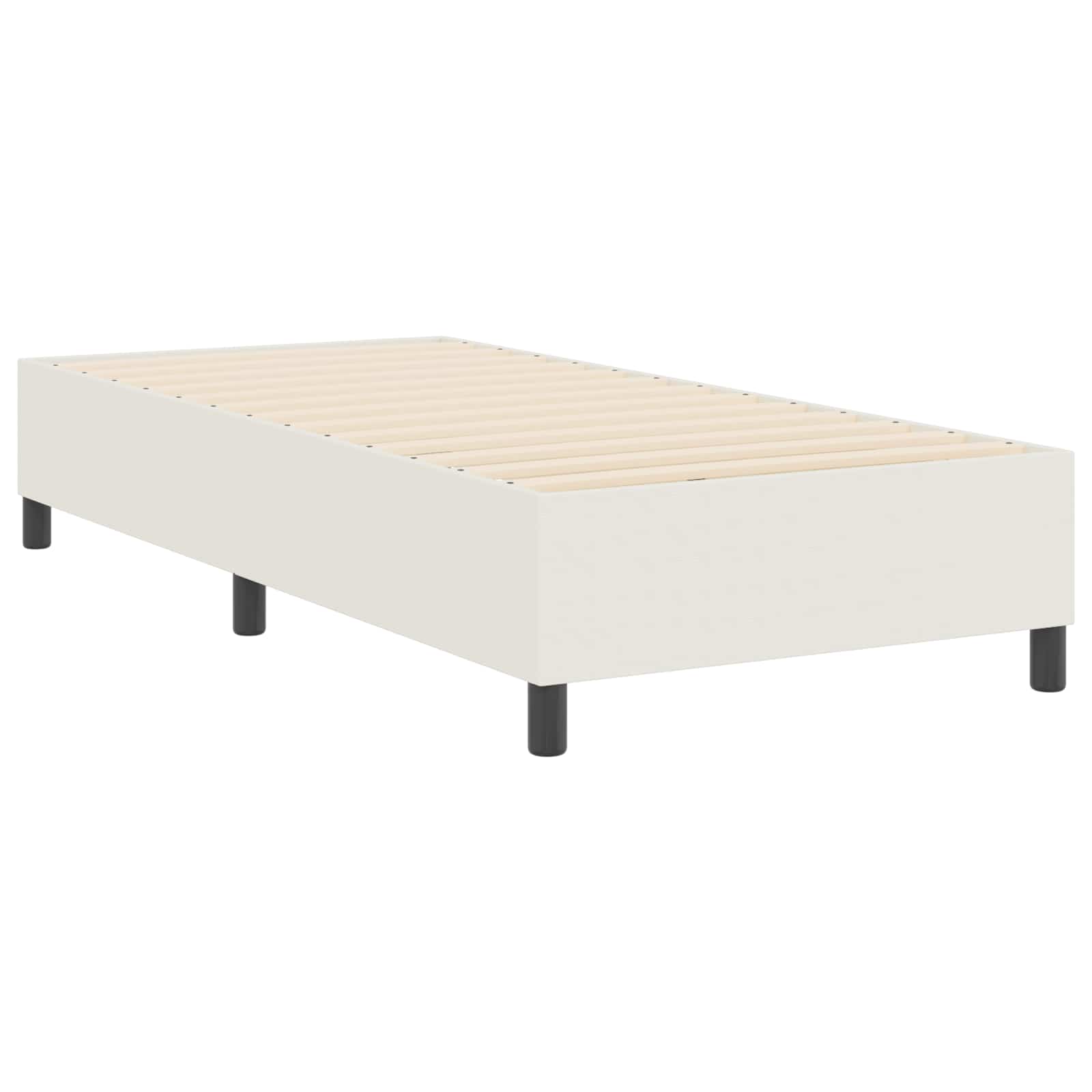 Struttura letto piattaforma Crema 100 x 200 cm Tessuto in Cords | homemem39