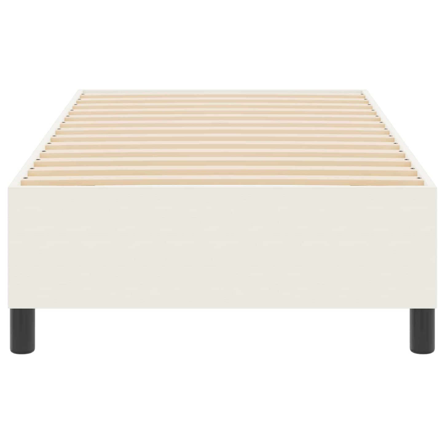 Struttura letto piattaforma Crema 100 x 200 cm Tessuto in Cords | homemem39