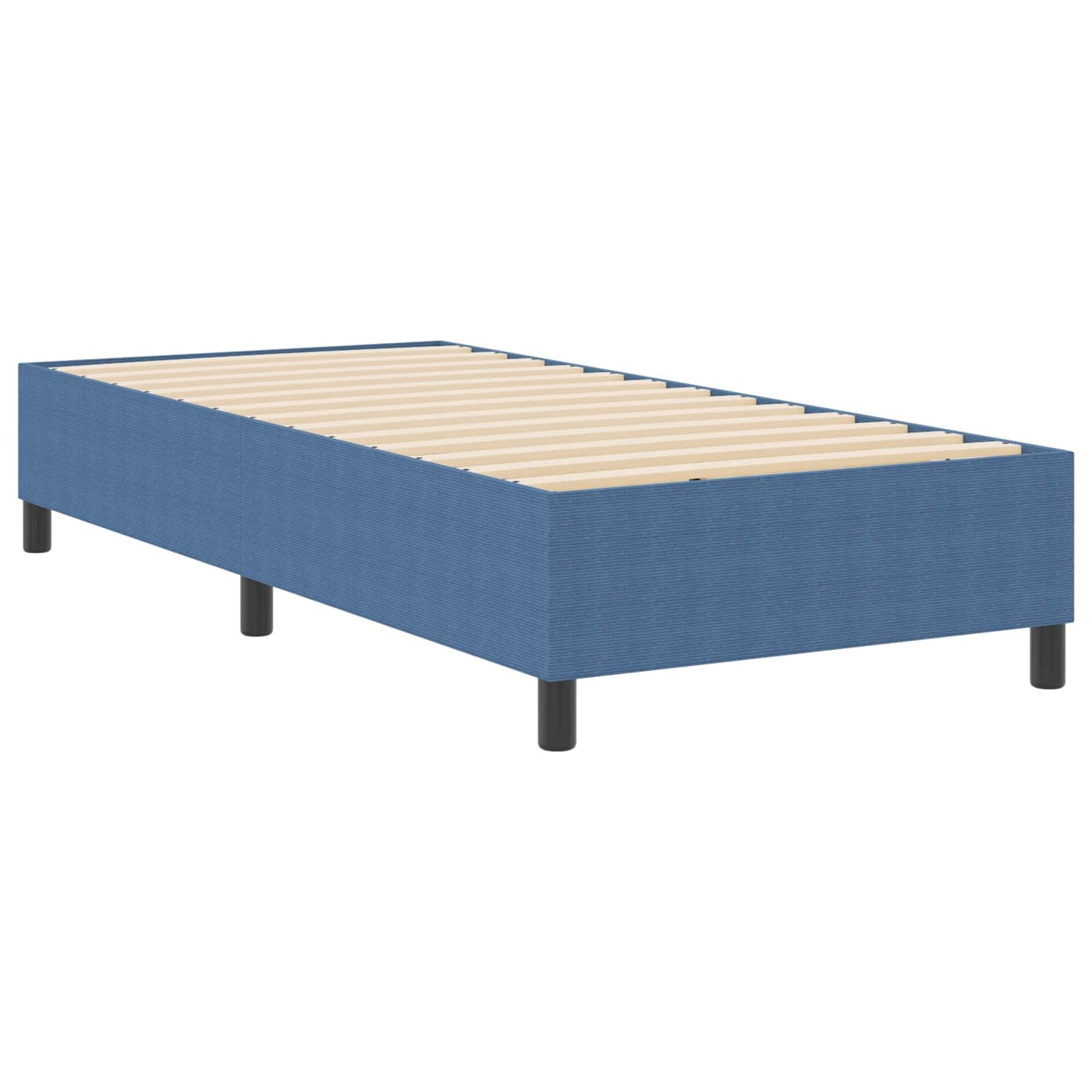 Struttura letto piattaforma Blu 100 x 200 cm Tessuto in Cords