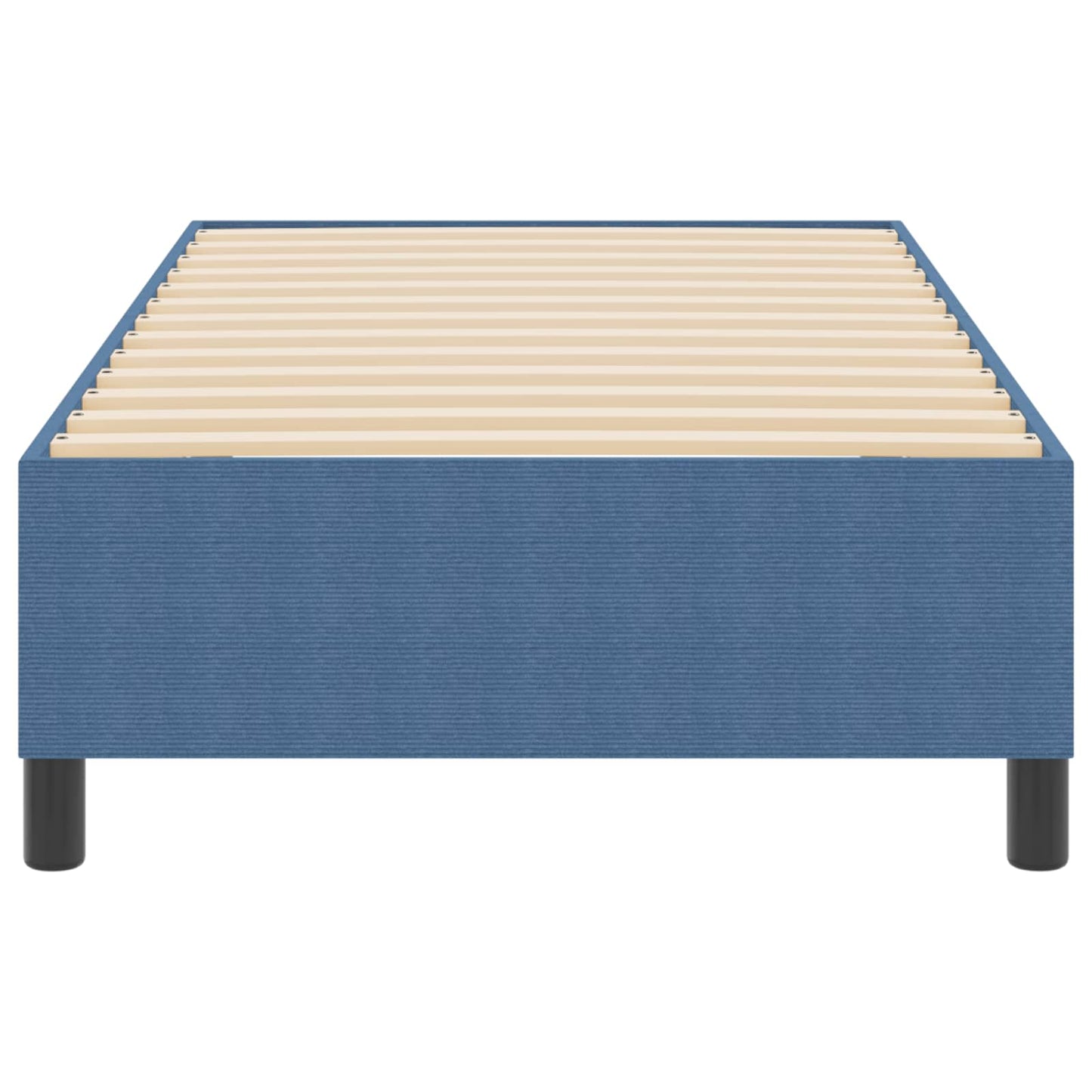 Struttura letto piattaforma Blu 100 x 200 cm Tessuto in Cords