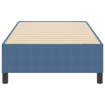 Struttura letto piattaforma Blu 100 x 200 cm Tessuto in Cords