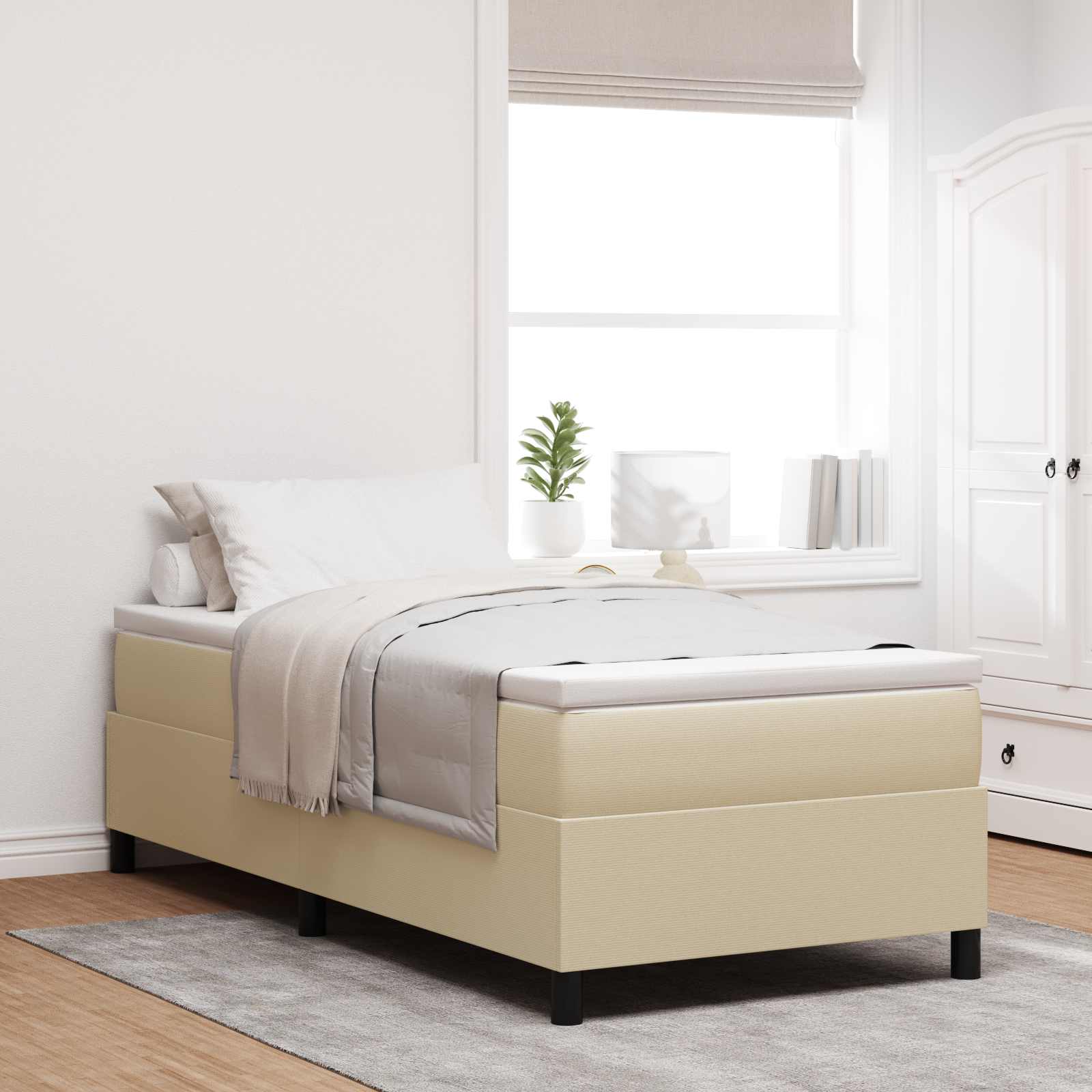 Struttura letto piattaforma Grigio Verde 100 x 200 cm | homemem39