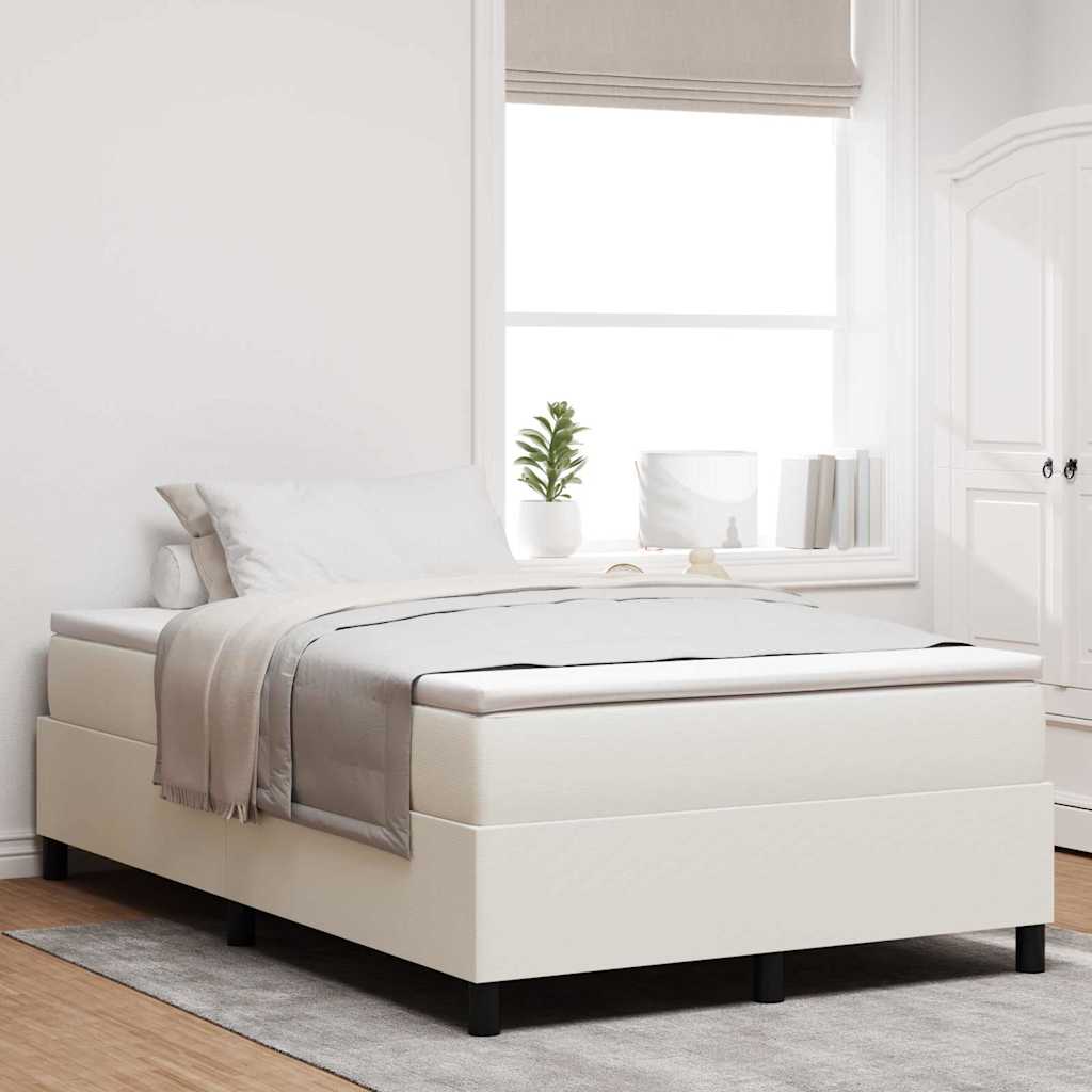 Struttura letto piattaforma Crema 120 x 190 cm Tessuto in Cords | homemem39