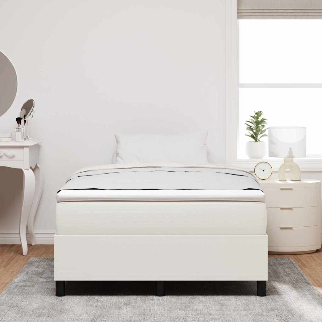 Struttura letto piattaforma Crema 120 x 190 cm Tessuto in Cords | homemem39